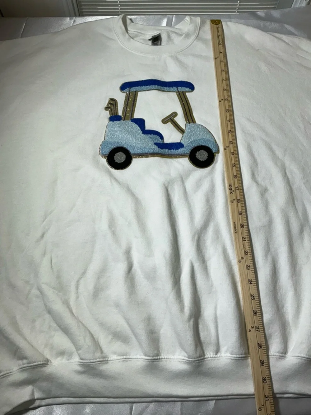 Preppy Blue Golf Cart Sweatshirt Size 3XL - Picture 6 of 8